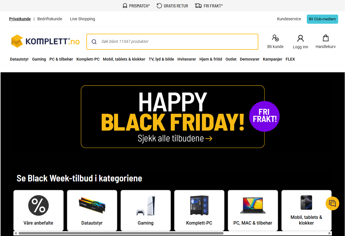 Komplett nettbutikk - Les om nettbutikken, sjekk kampanjer, kampanjekoder og tilbud