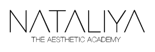 Das Logo der Nataliya Aesthetic Academy ist schwarz und weiß.