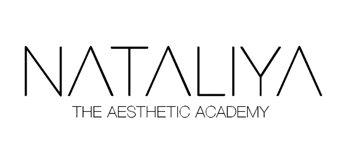Das Logo der Nataliya Aesthetic Academy befindet sich auf einem weißen Hintergrund.