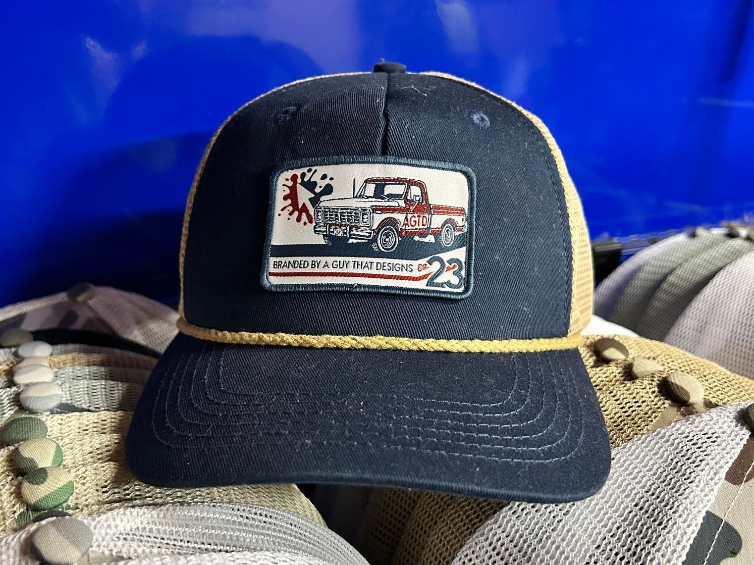 custom woven patch hats