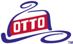 The otto logo has a blue swirl around it