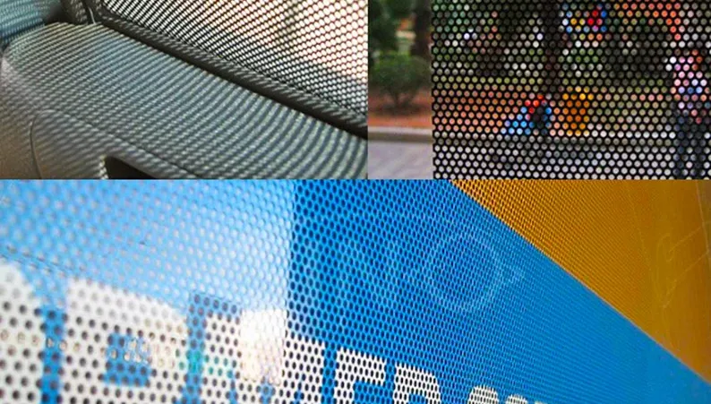 Perforated window film