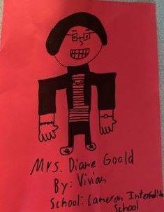 A drawing of mrs. diane goodd by vivian