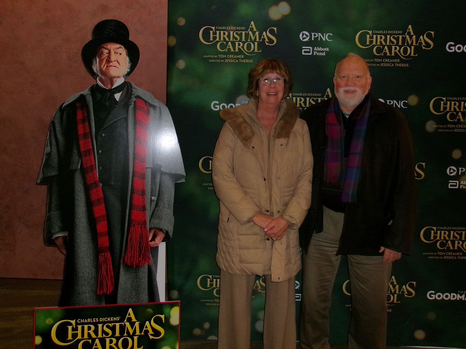 Husband and Wife in Christmas Carol Event