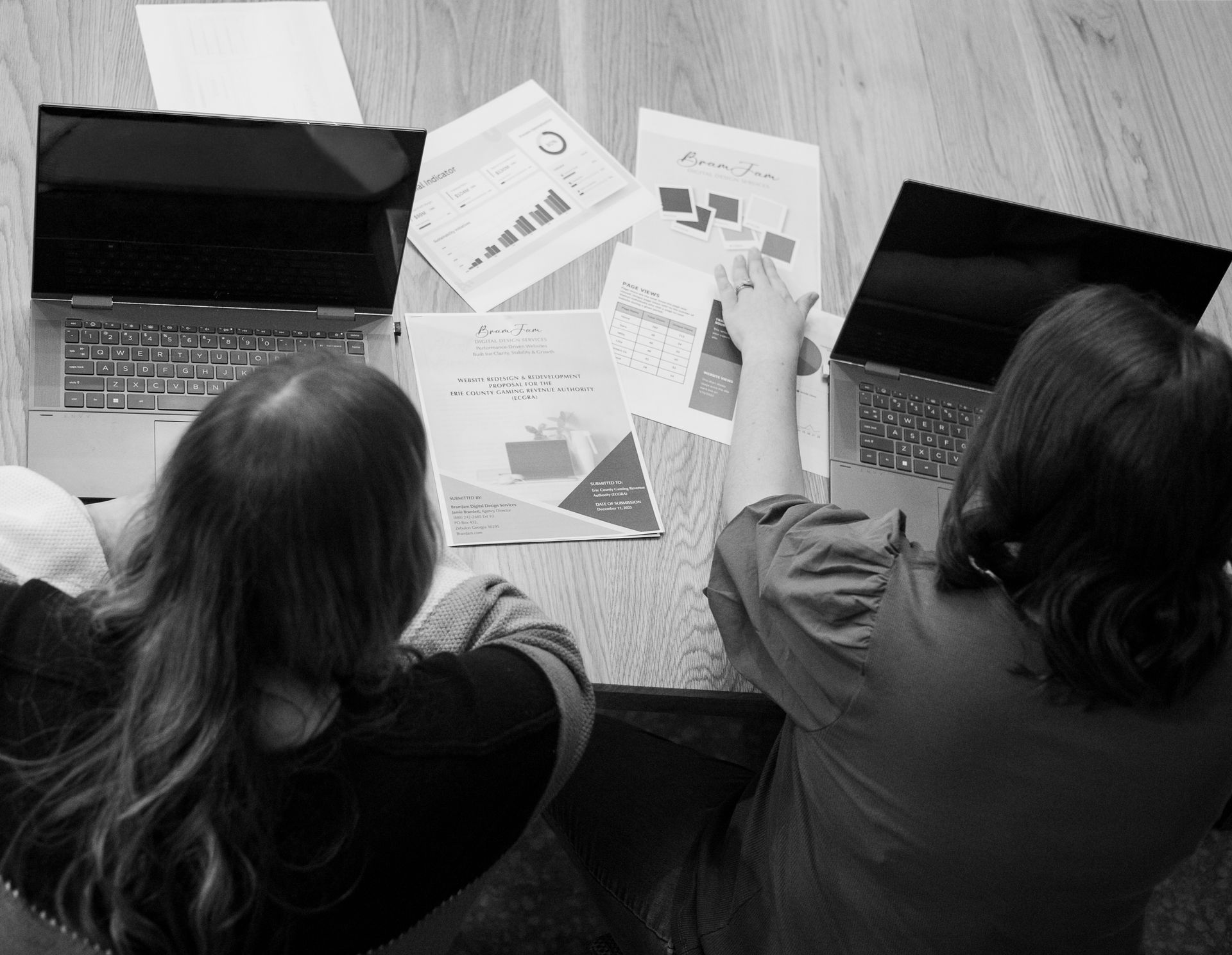 bramjam web design and marketing firm Brand shoot 