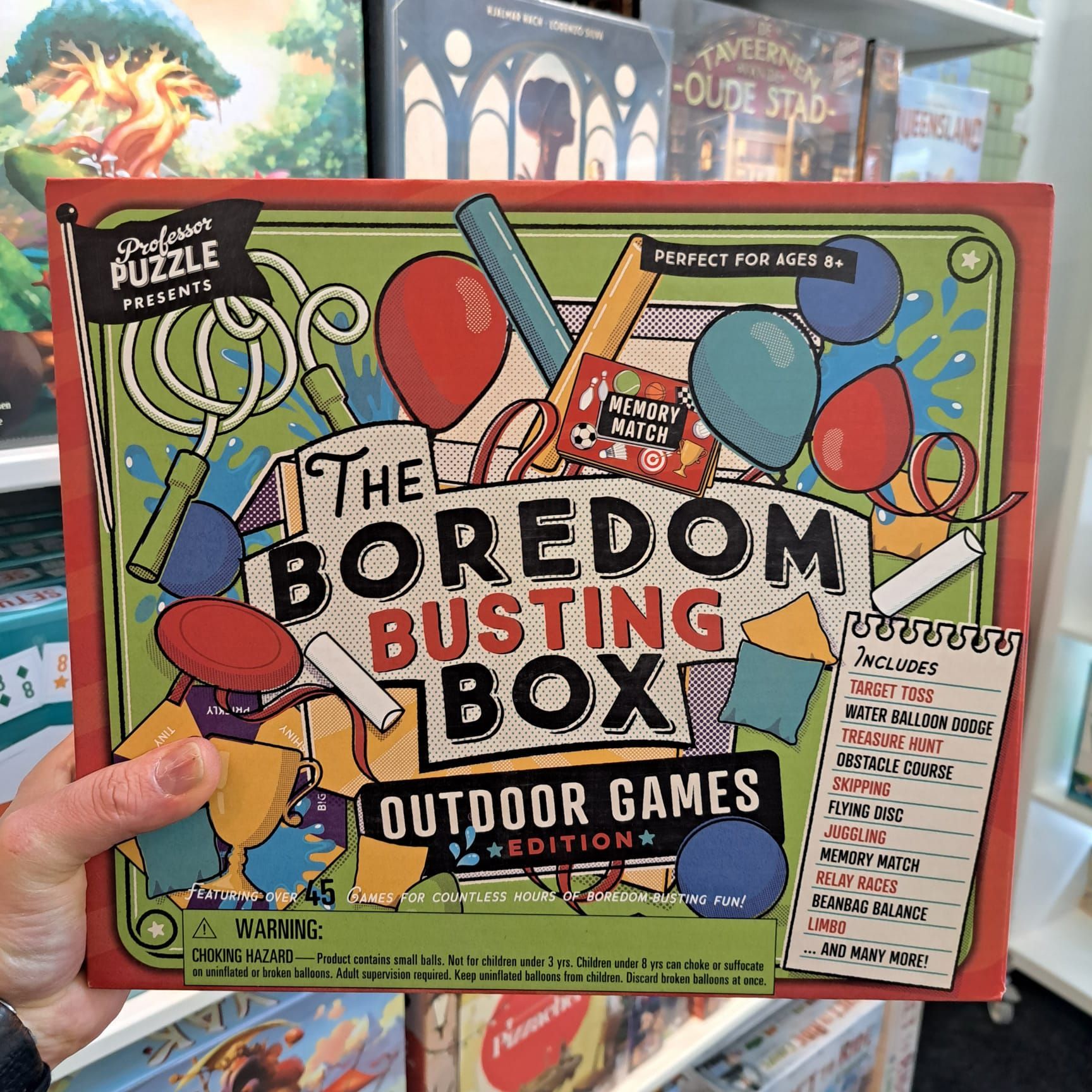 Het spel The Boredom Busting Box