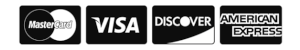 A visa discover american express and mastercard logo on a white background