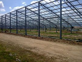 Struttura serra monofalda