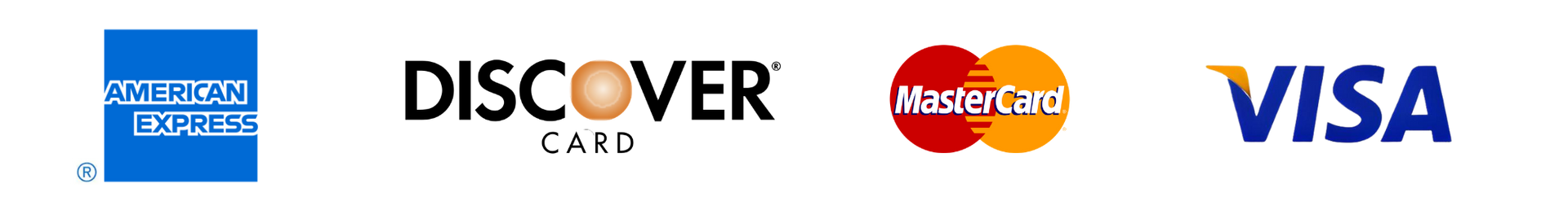 A blurred image of american express discover and visa logos