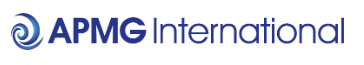 Apmg international logo on a white background