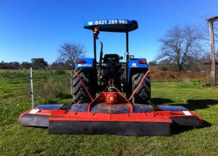 Blue Tractor with Slashing Machine on Their Back | Sydney Nsw | Agritract