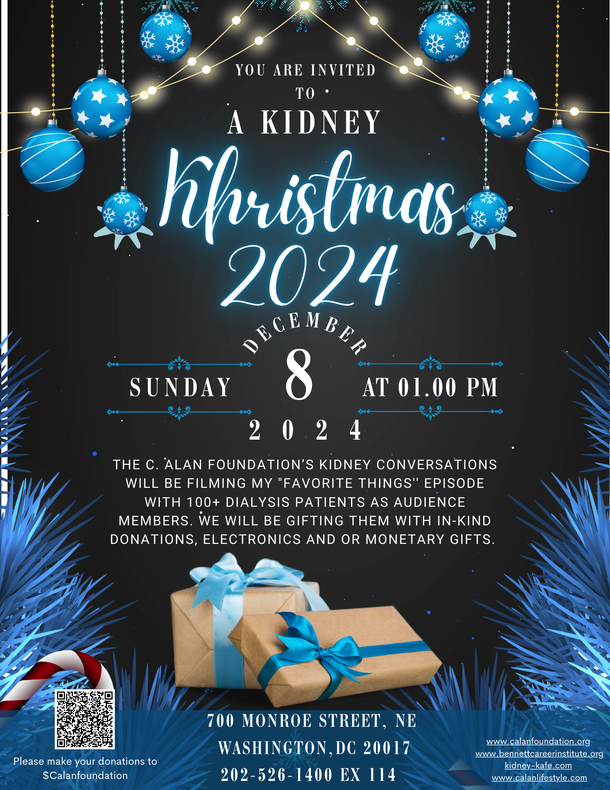 A poster for a kidney christmas in 2024 | Washington, DC | Bennett Career Institute