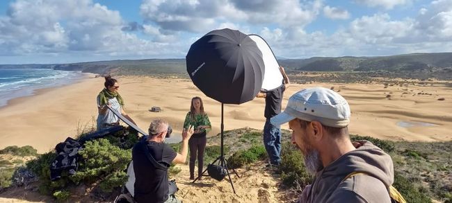 Robert Liedtke und Anka Liedtke Photo Squad 711 Foto Strand Shooting Making Of an der Algarve in Portugal