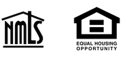 a black and white logo for nmls and equal housing lender