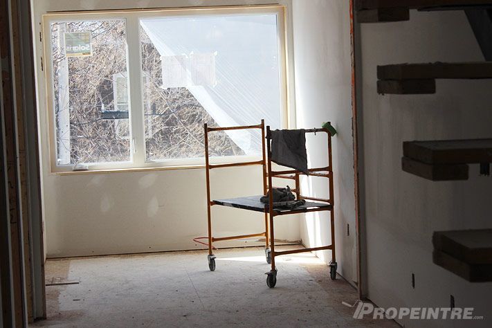 Finition intérieure chalet NDG par peintres professionnel