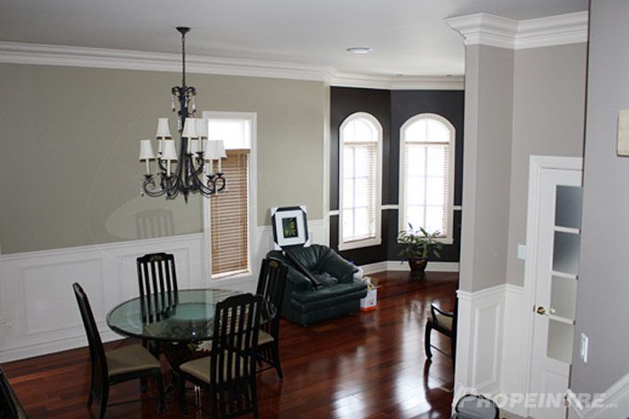 Salon et salle à manger après peinture intérieure par Propeintre