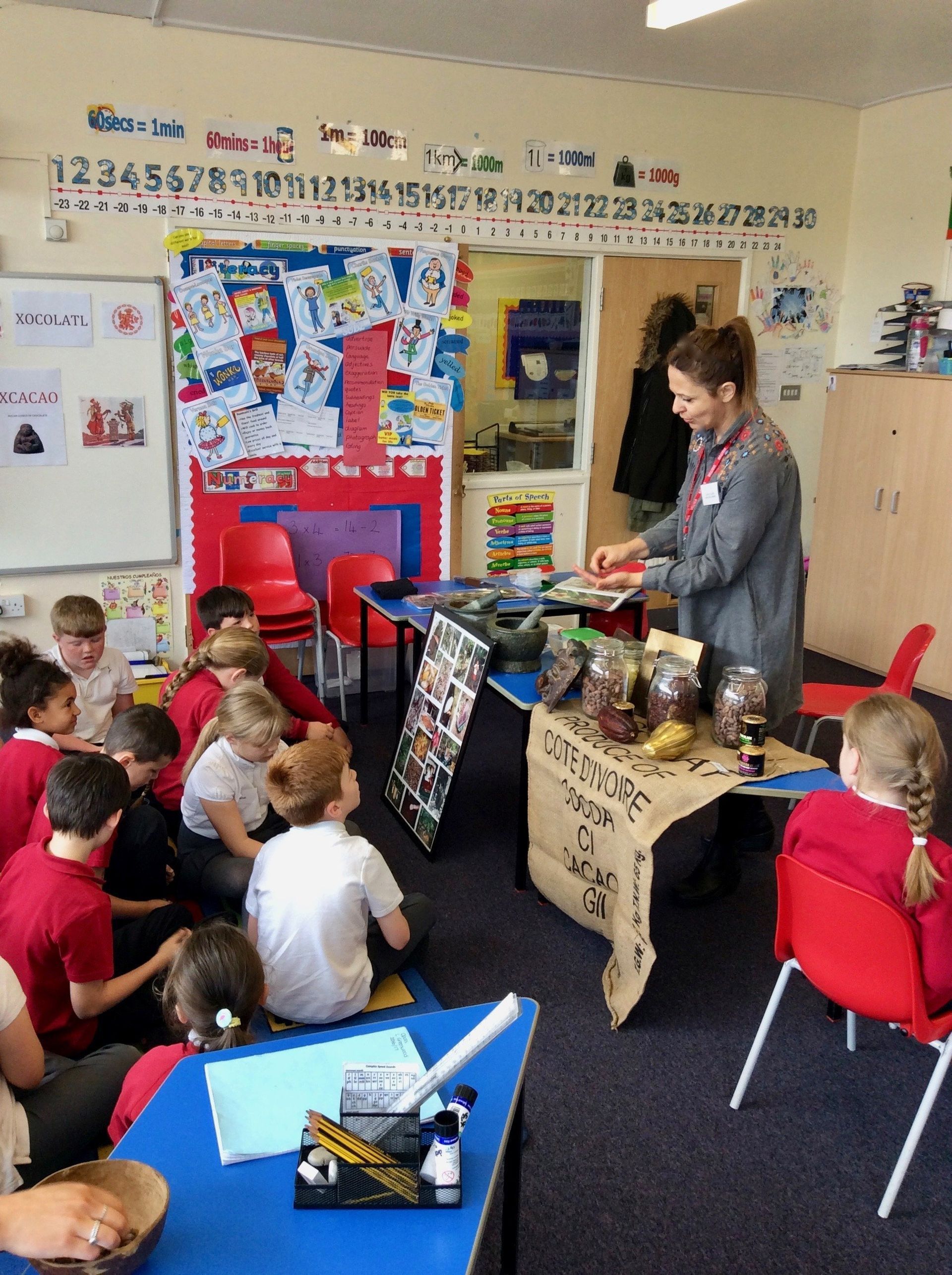 chocolate tasting at school