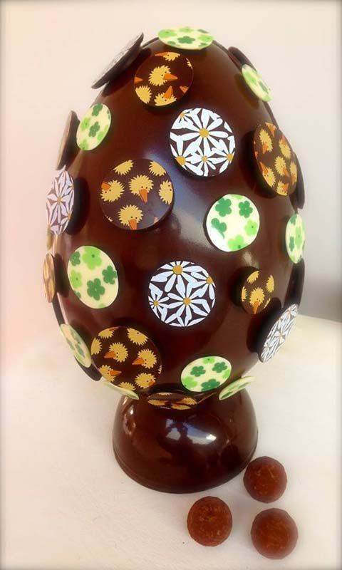 top view of a chocolate