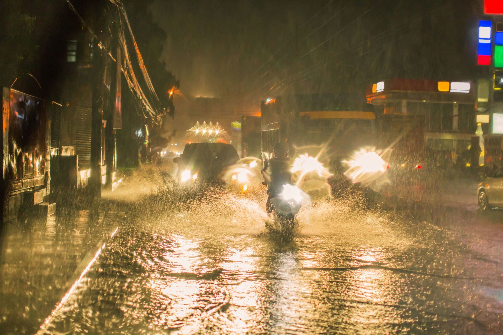 Flood Insurance — Flooded Road in Venice, FL