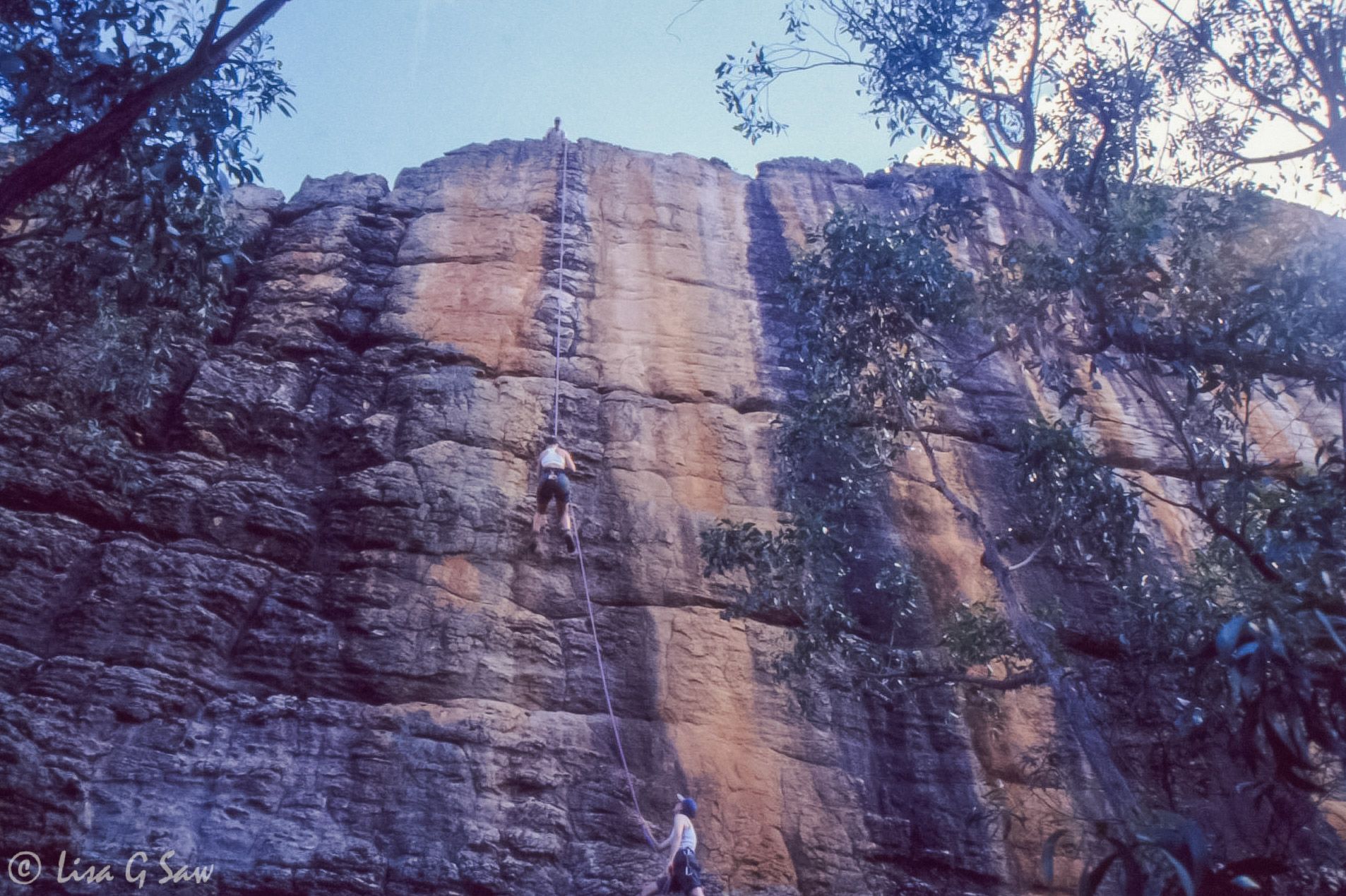 Abseiling down Soweto in Grampians National Park