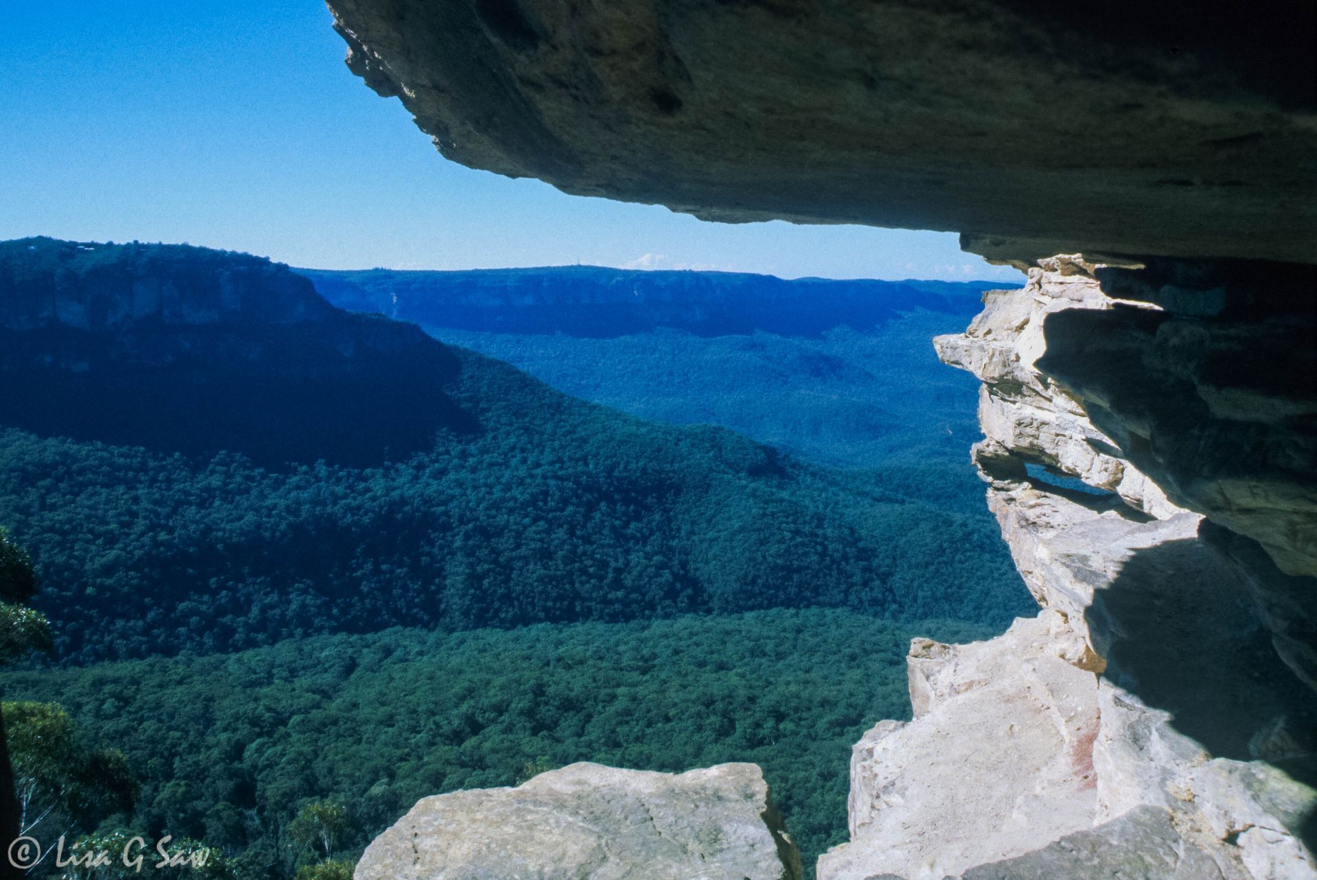 View from the undercliff of the Three Sisters, Blue Mountains