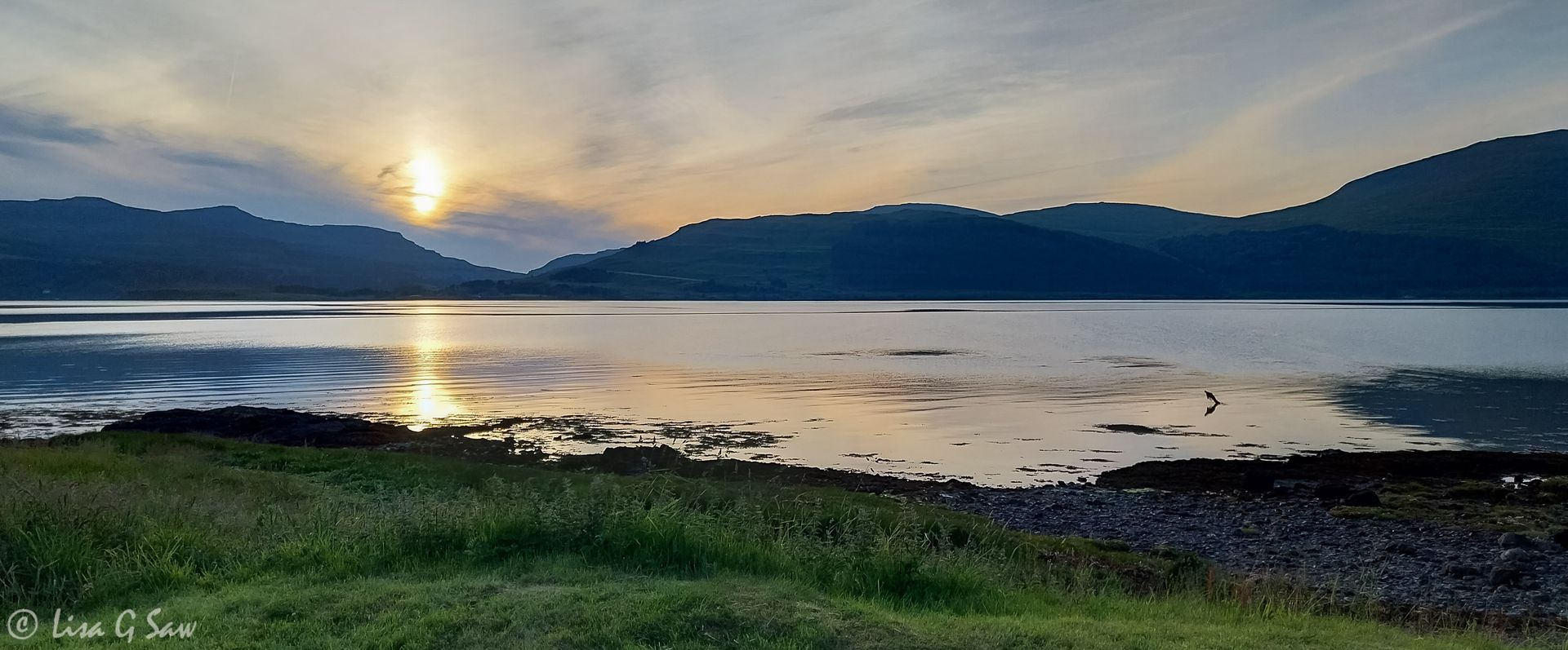 Sunset over Loch Scridain