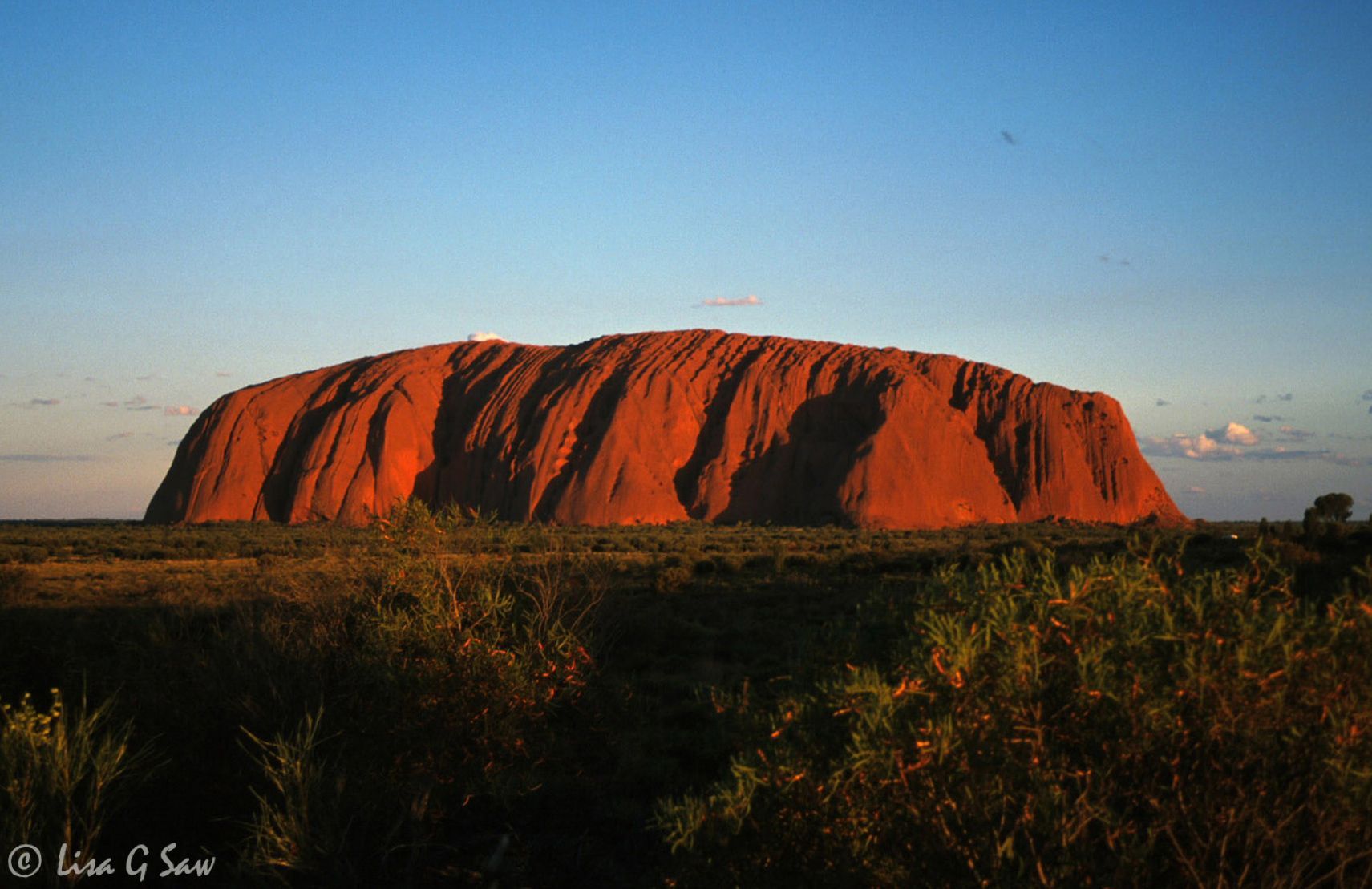 Uluru, Ayer's Rock, at Sunset