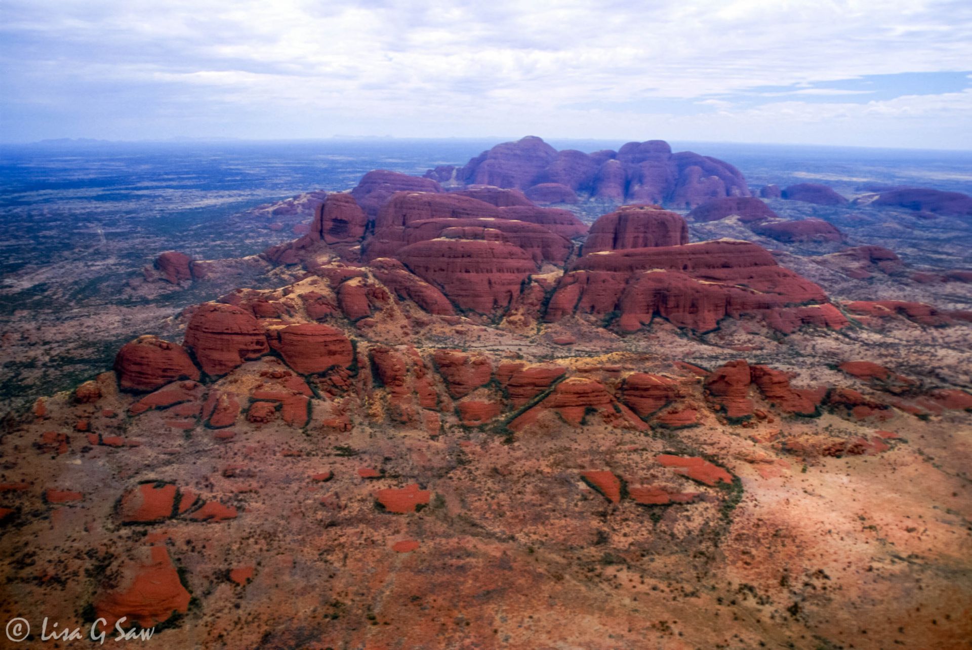 Aerial view of Kata Tjuta, The Olgas