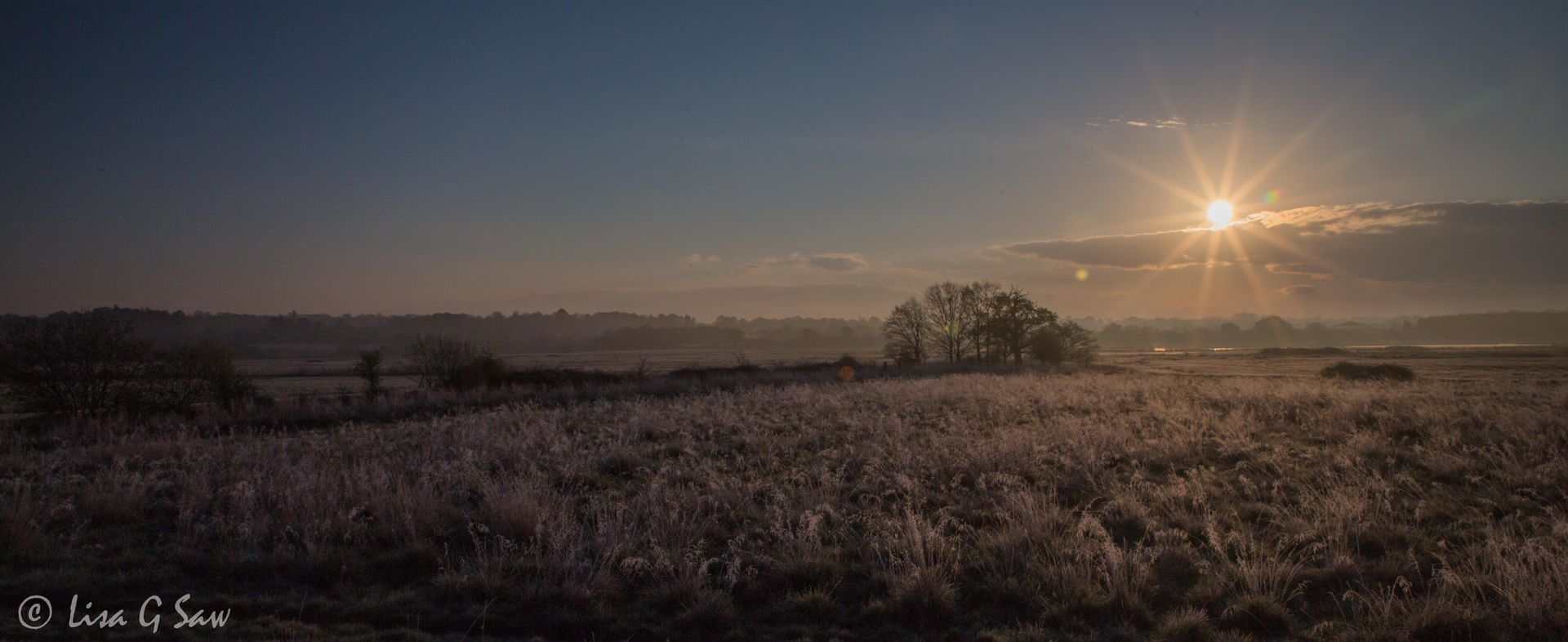 Dawn over the North Brooks at Pulborough Brooks