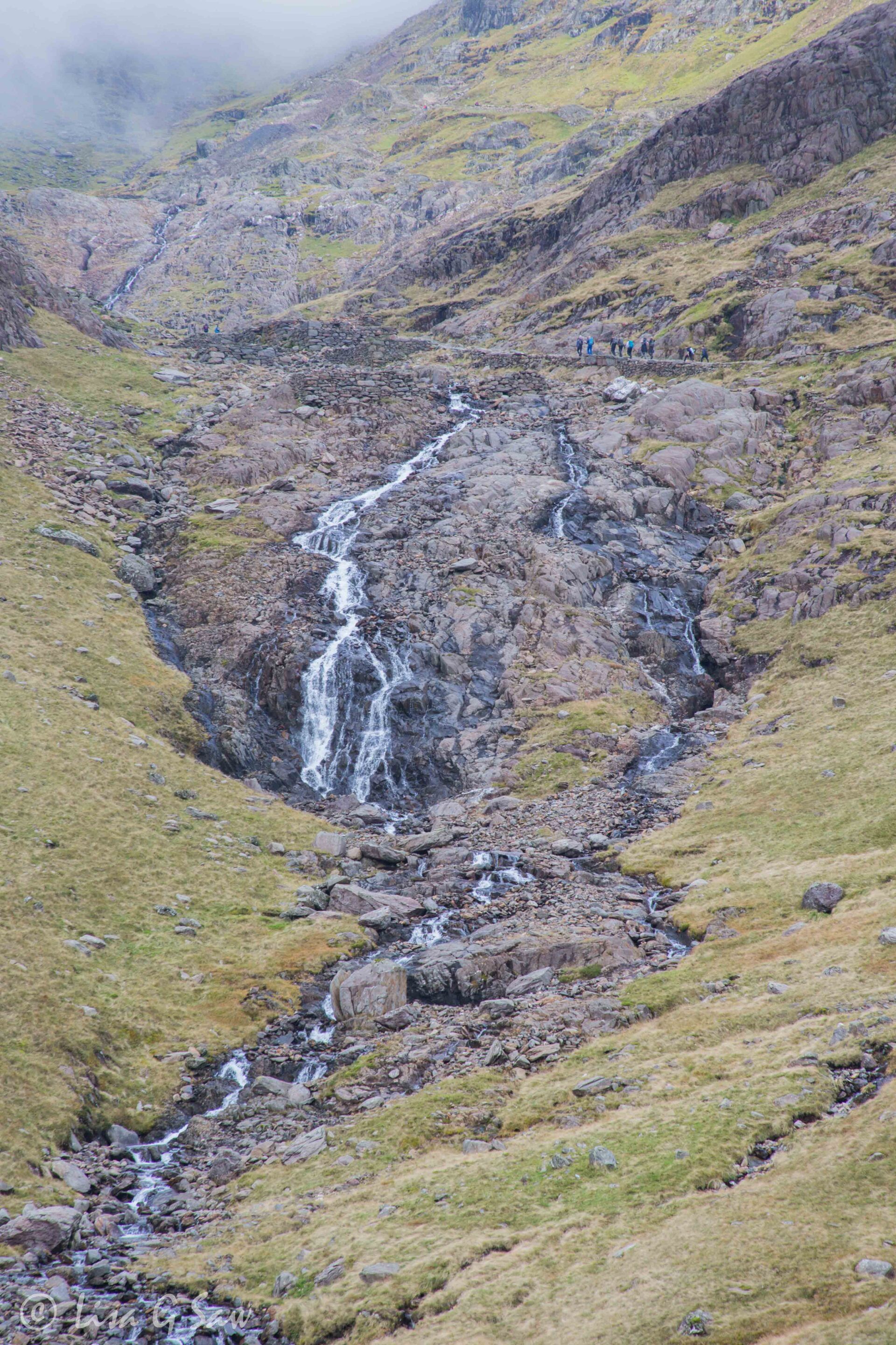 Waterfall along Miners Track to Snowdonia