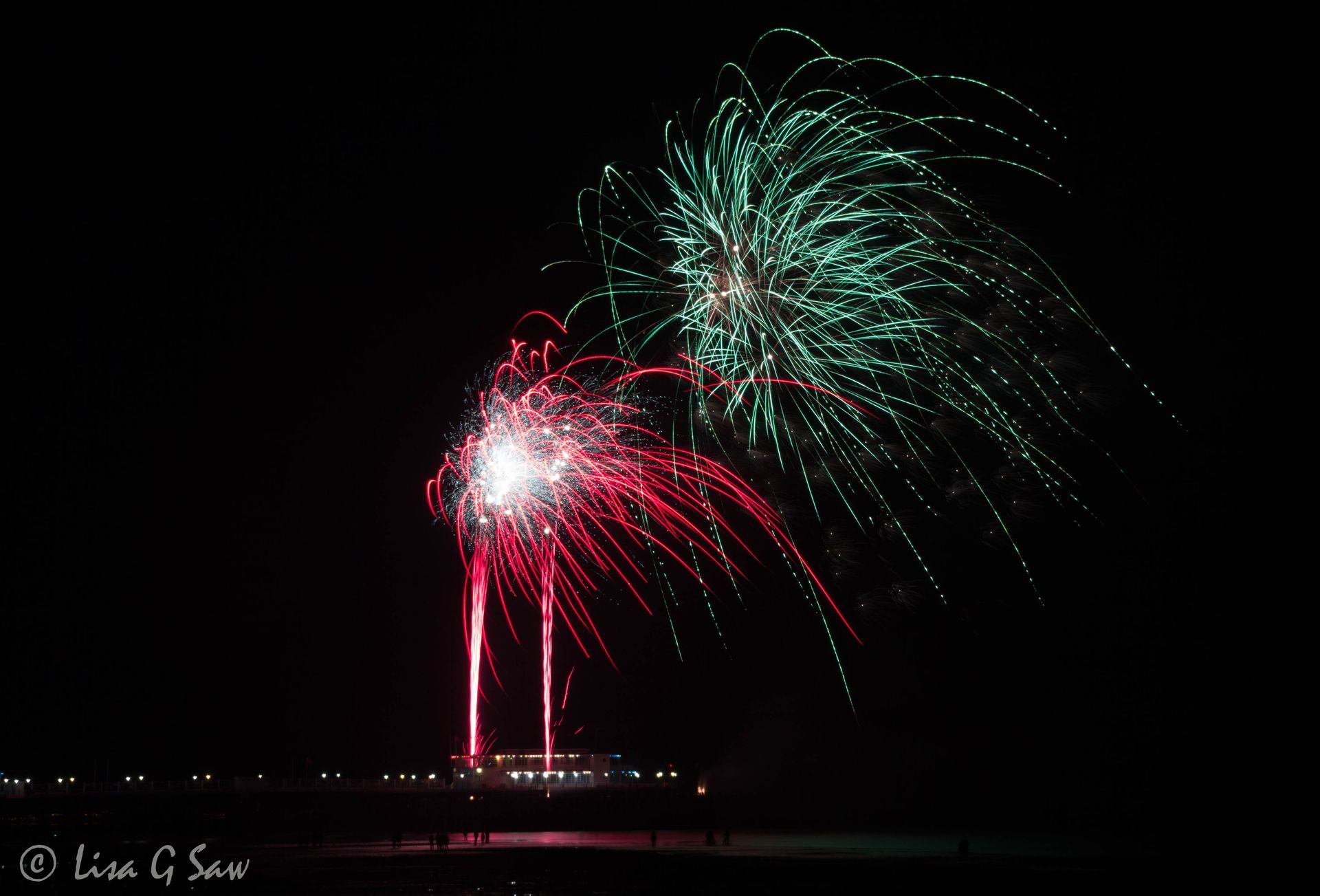 Fireworks from Worthing Pier 2