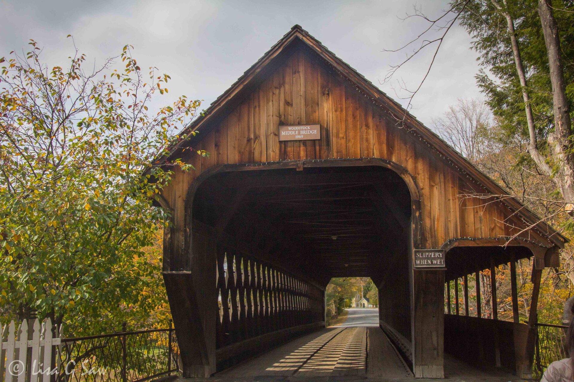 Middle Covered bridge in Woodstock, Vermont