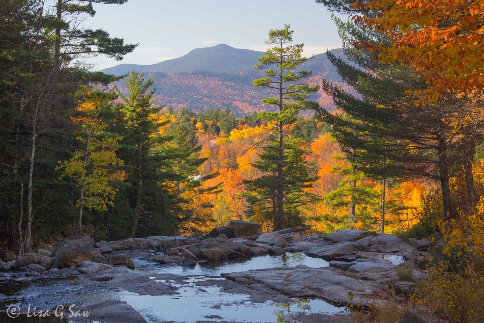 View from Jackson Falls in autumn