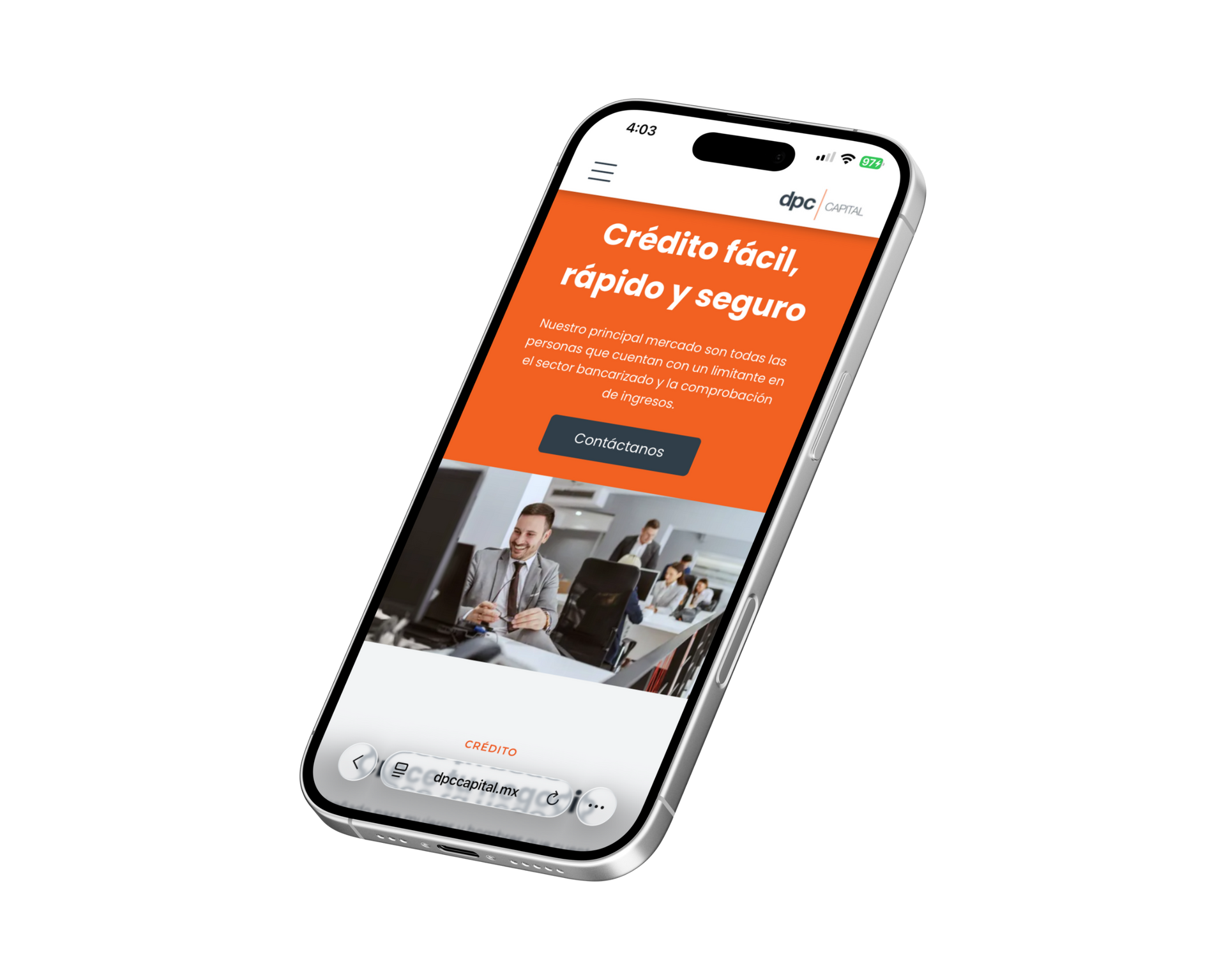 Proyecto de diseño web para DPC Capital