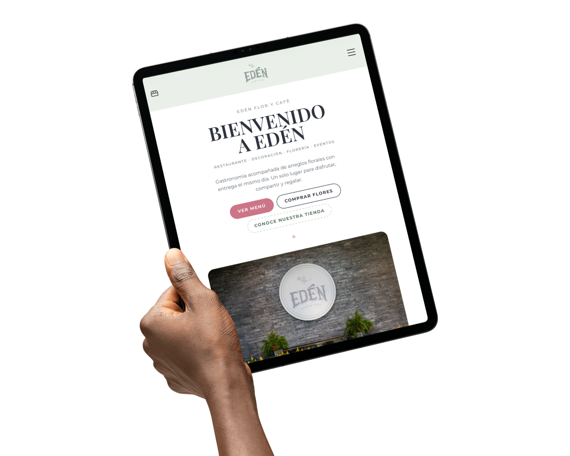 Sitio web de Edén Flor y Café