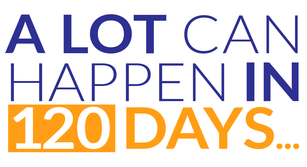 a lot can happen in 120 days