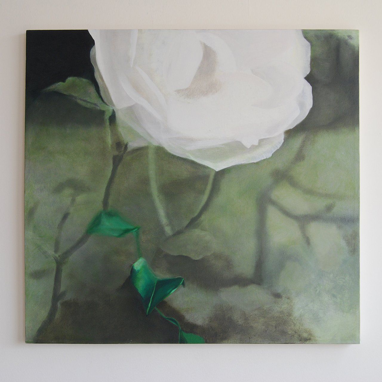 Grandpas Rose, 1994, Oil on canvas , painting by Sarah Wood