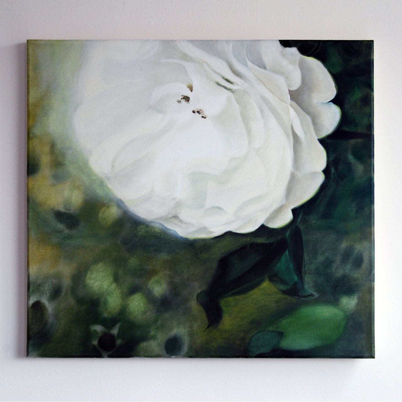 Last Rose of Summer, 1997, Oil on canvas , painting by Sarah Wood