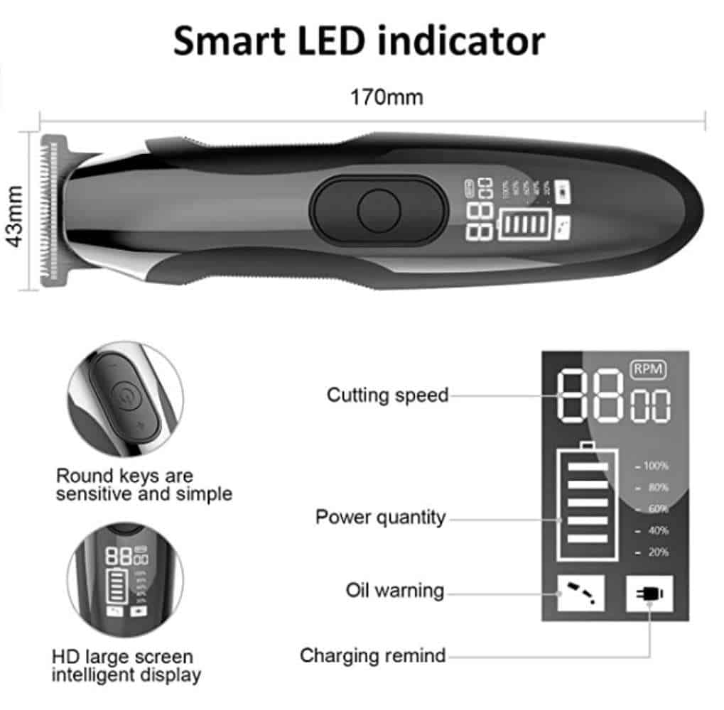 Een foto van een slimme led-indicator voor een tondeuse