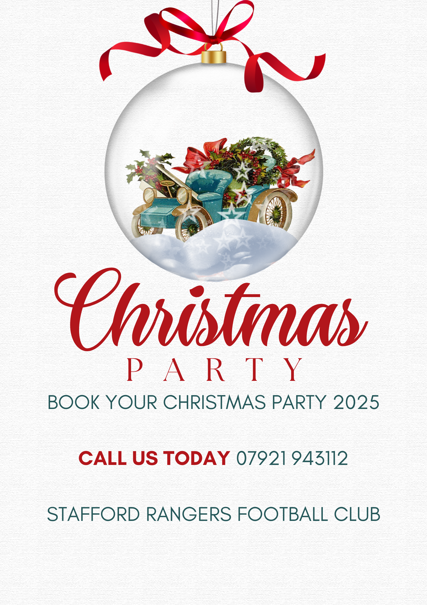 Poster for Christmas Party Booking