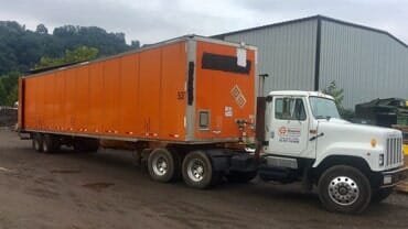 Orange Truck - recycling center in Pittsburgh, PA Orange Truck - recycling center in Pittsburgh, PA