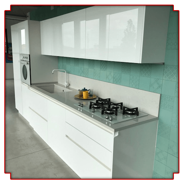 Cucina laccata bianca