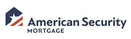 Logo for American Security Mortgage featuring a house-shaped symbol, star, and text