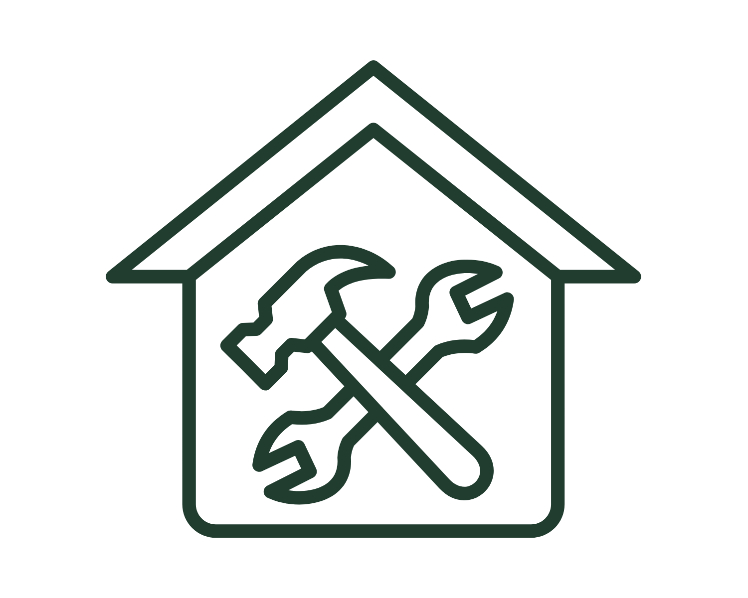 Home and tools graphic