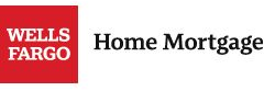 Wells Fargo Home Mortgage logo with red and gray blocks.