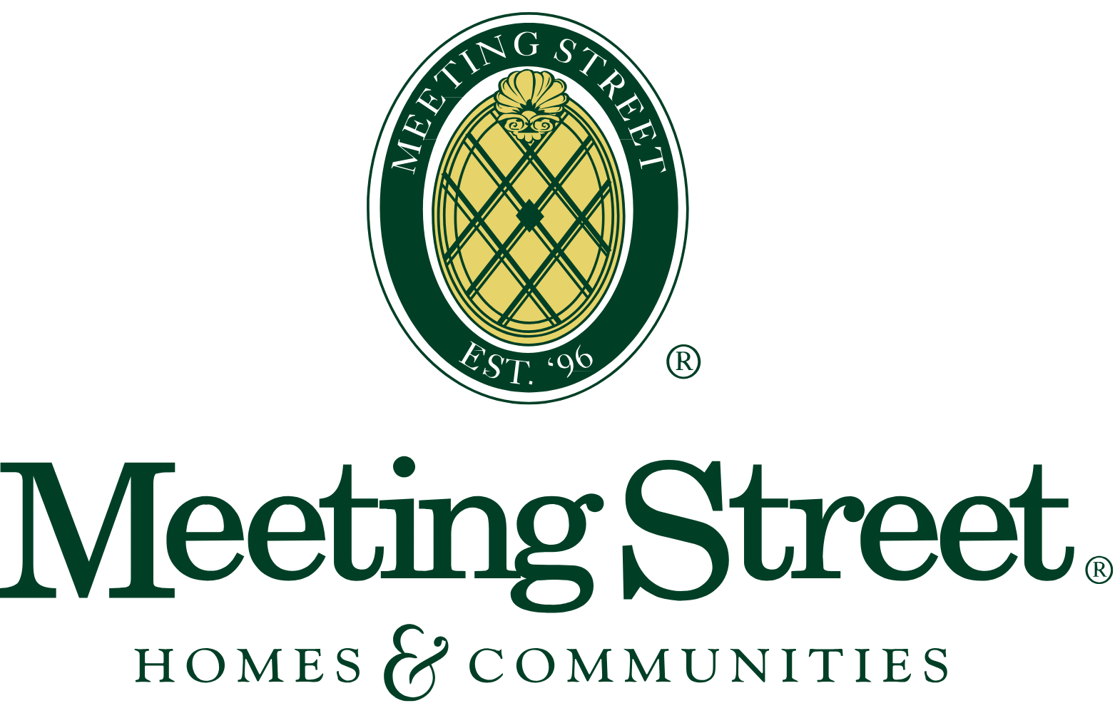 Meeting Street Homes & Communities logo with a pineapple emblem.