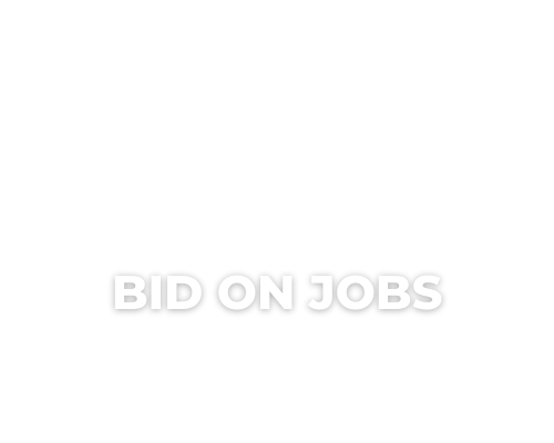 White background with faint embossed text reading “BID ON JOBS” in the center.