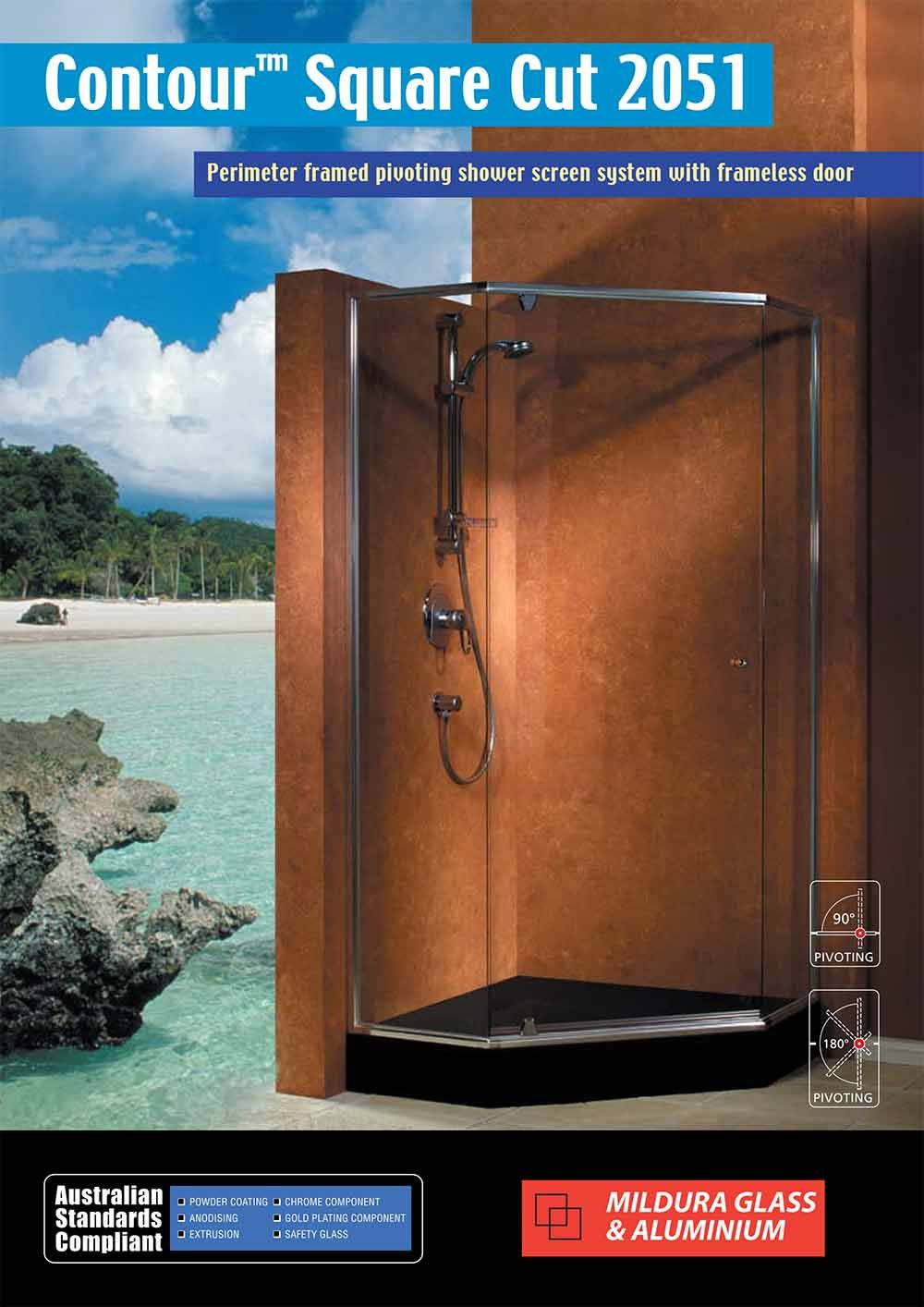 Contour square cut — Mildura, VIC — Mildura Glass & Aluminium