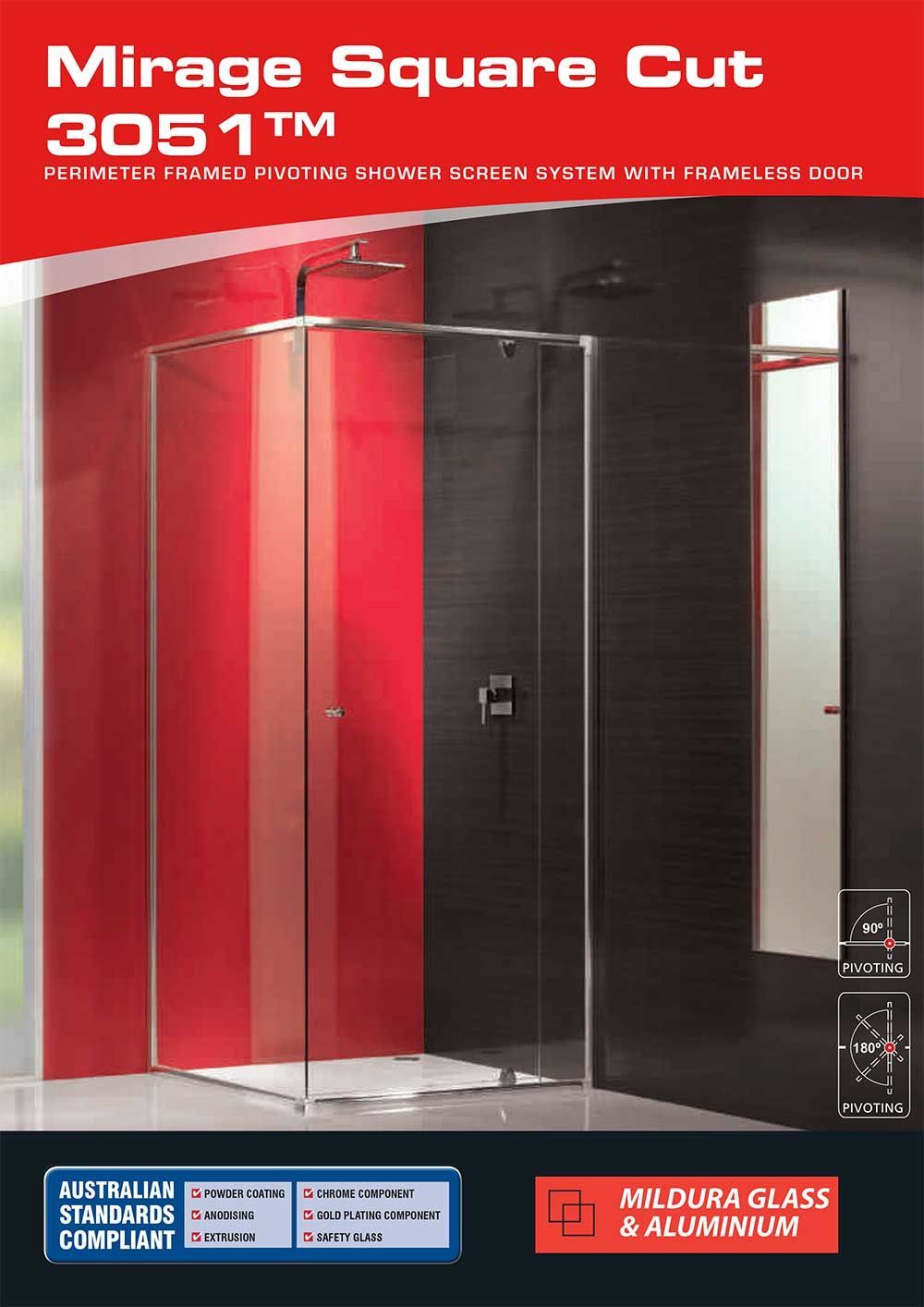 Mirage square cut — Mildura, VIC — Mildura Glass & Aluminium