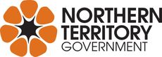 Logo of the Northern Territory Government. A stylized orange flower and the words 